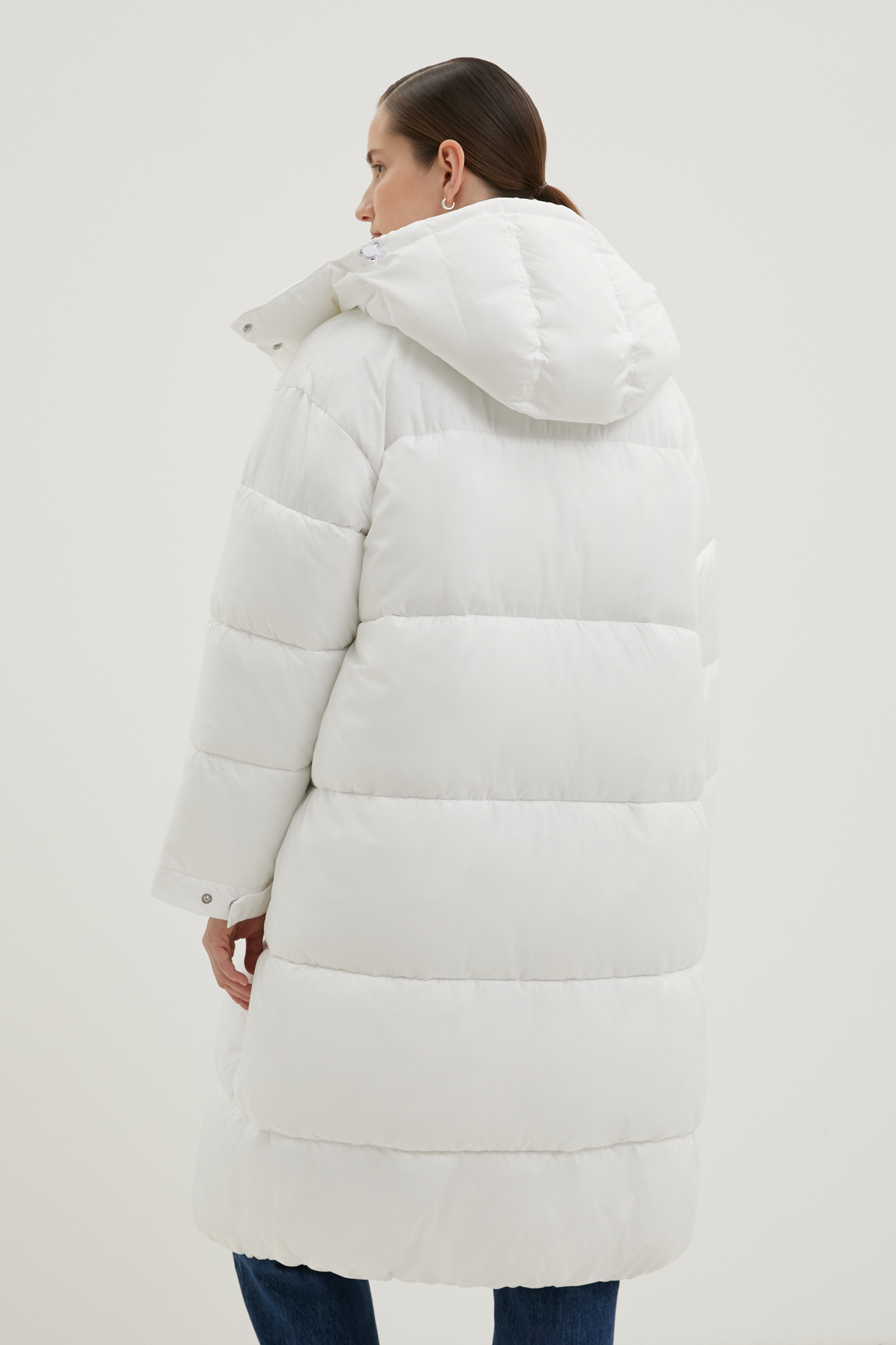 

Пальто с воротником-стойкой, 201 white, Пальто с воротником-стойкой