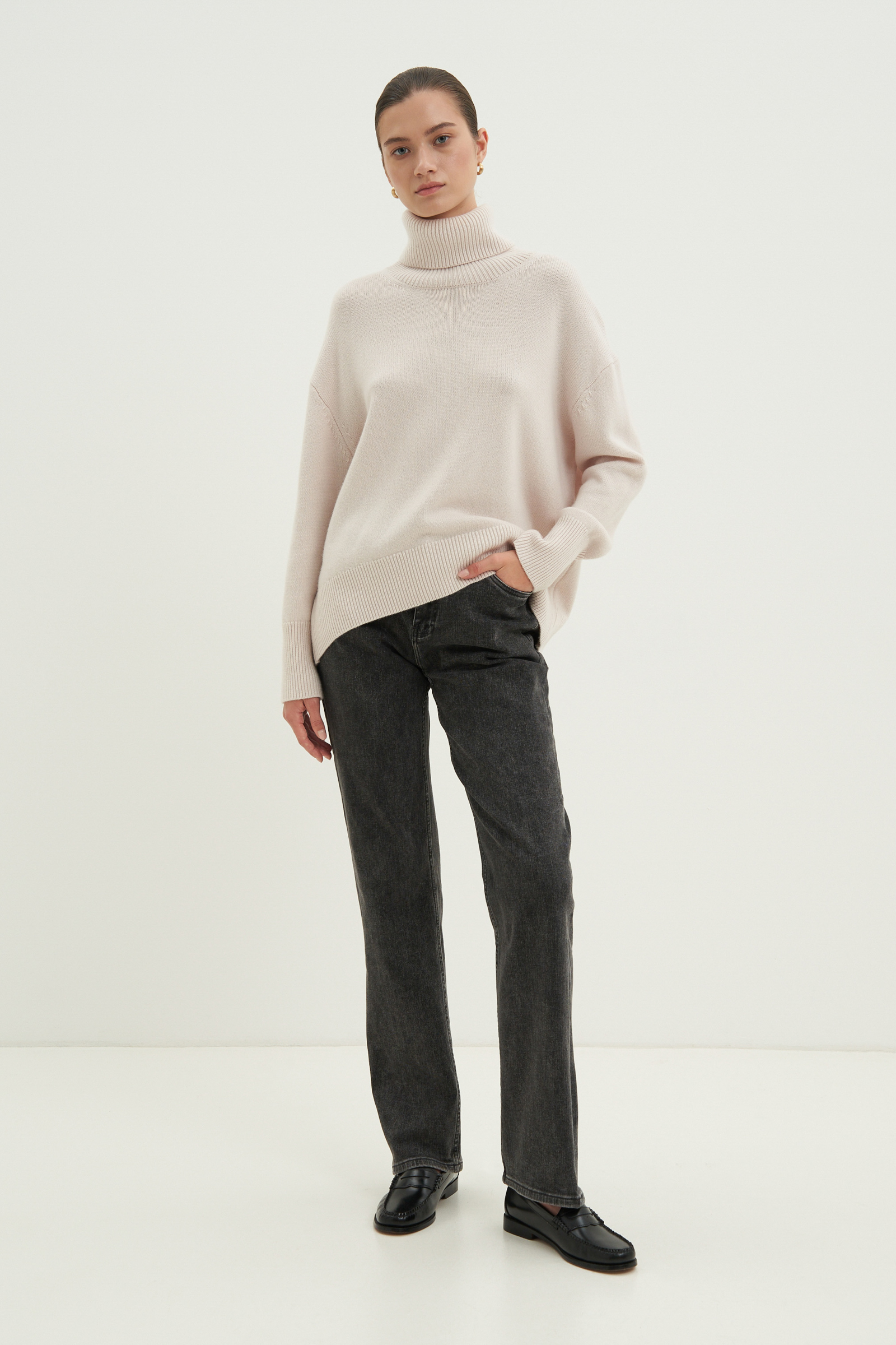 

Утепленные джинсы straight fit женские, 202 graphite, Утепленные джинсы straight fit женские