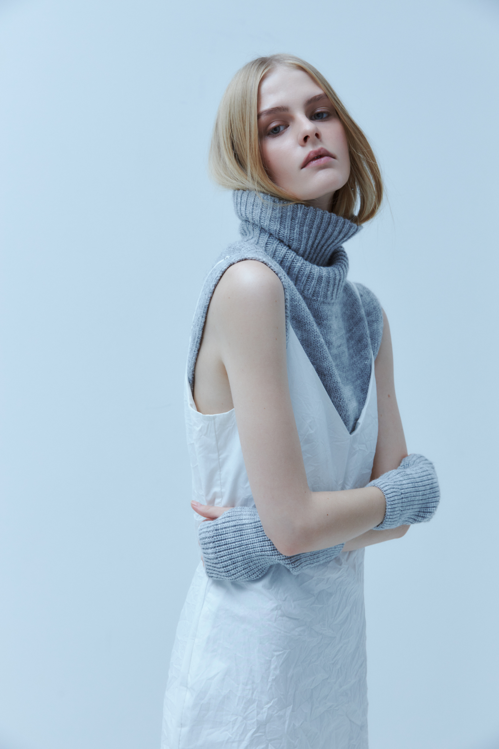 Митенки FINN FLARE с шерстью, серый, арт. FWD51107