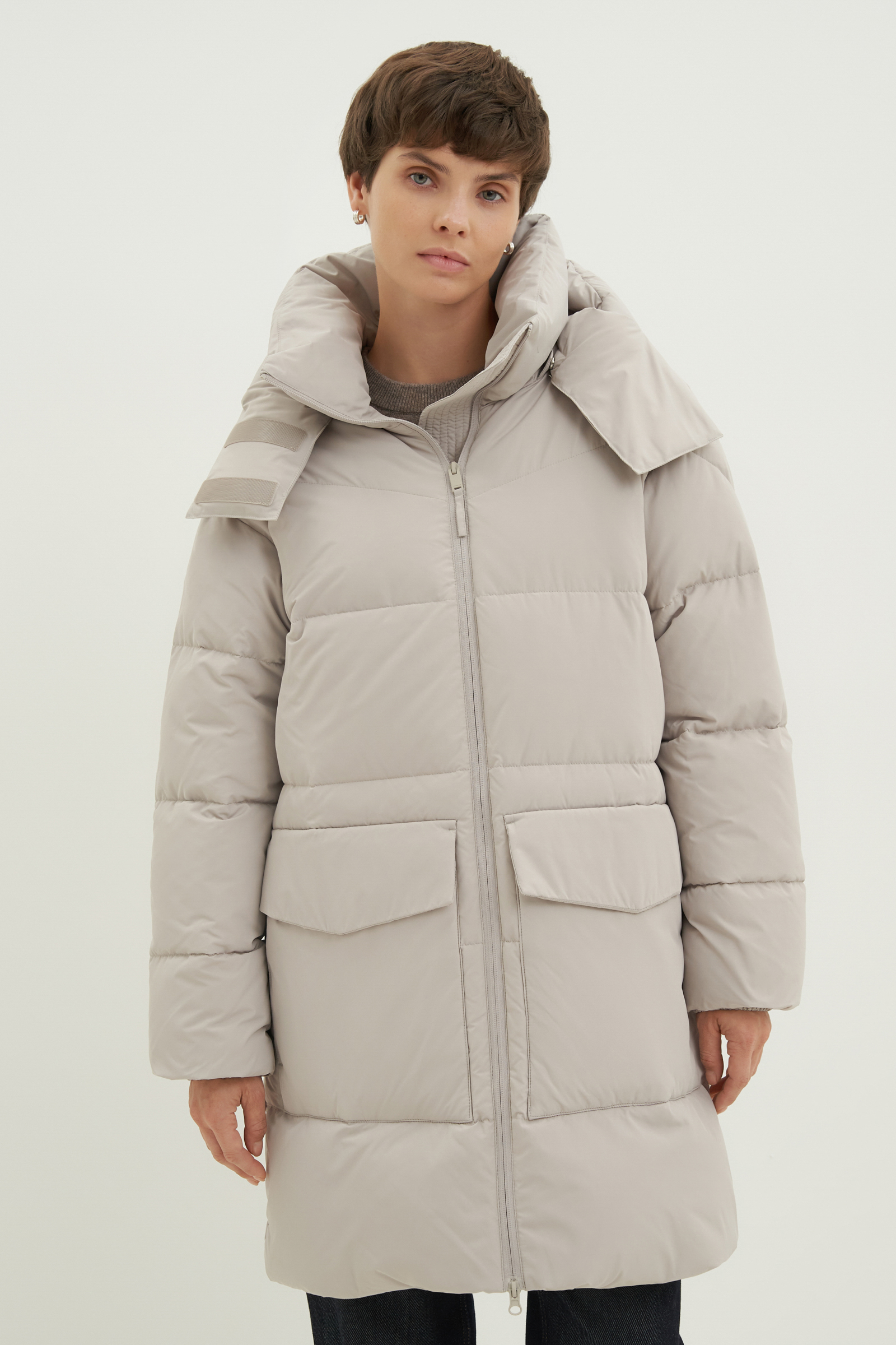 Пальто утепленное с утиным пухом