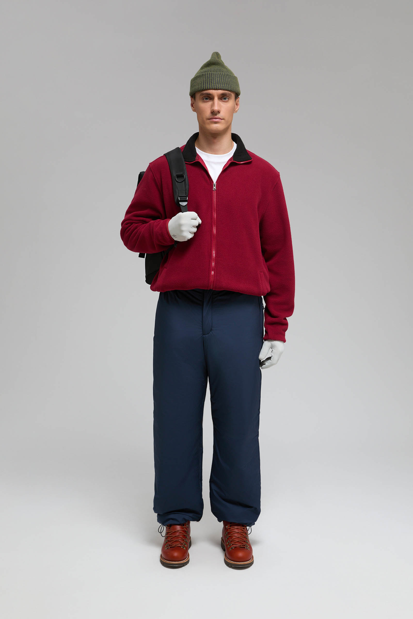 

Утепленные брюки широкого кроя с утяжниками по низу, 101 cosmic blue, Утепленные брюки широкого кроя с утяжниками по низу