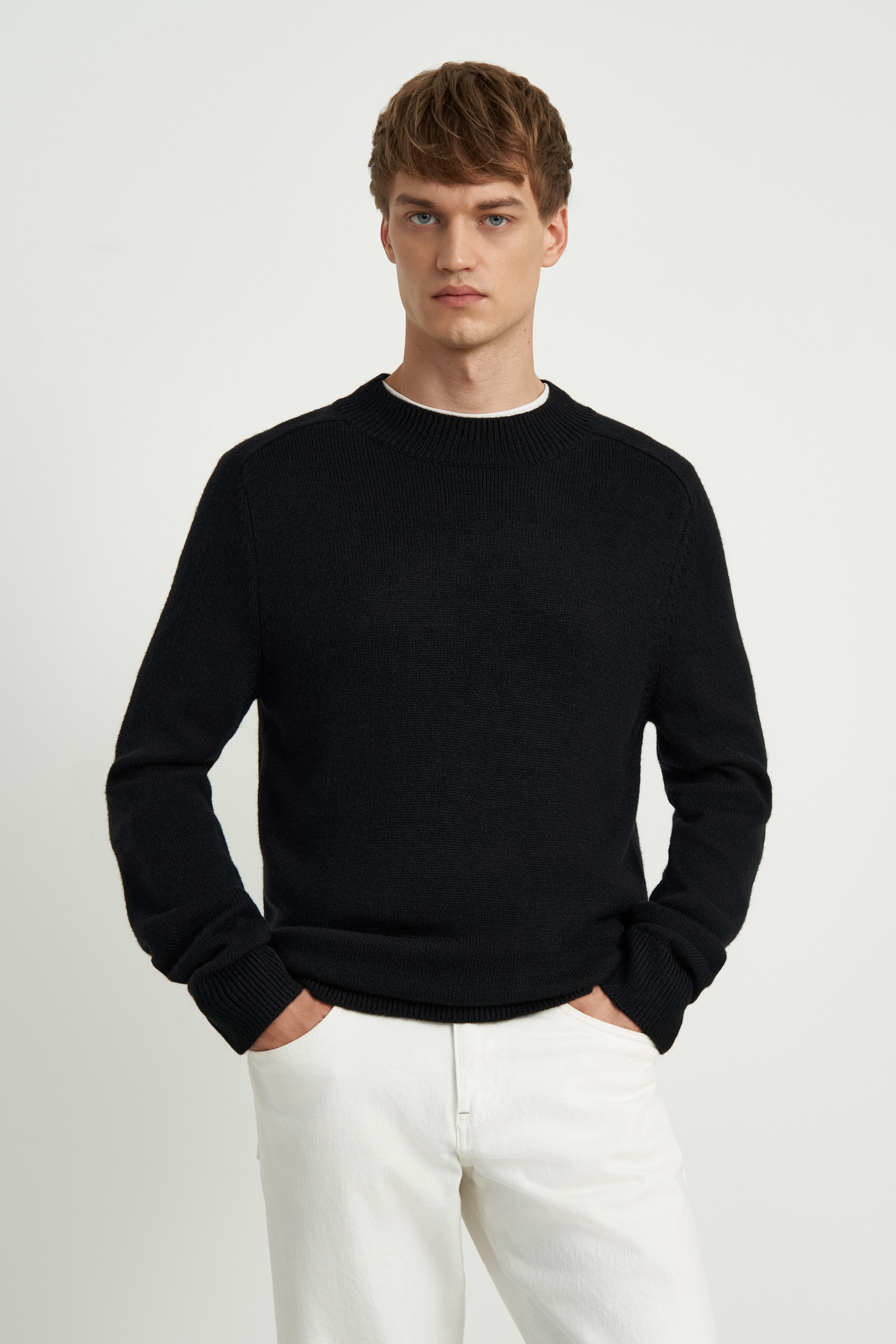 Джемпер прямого силуэта с добавлением шерсти 2490₽