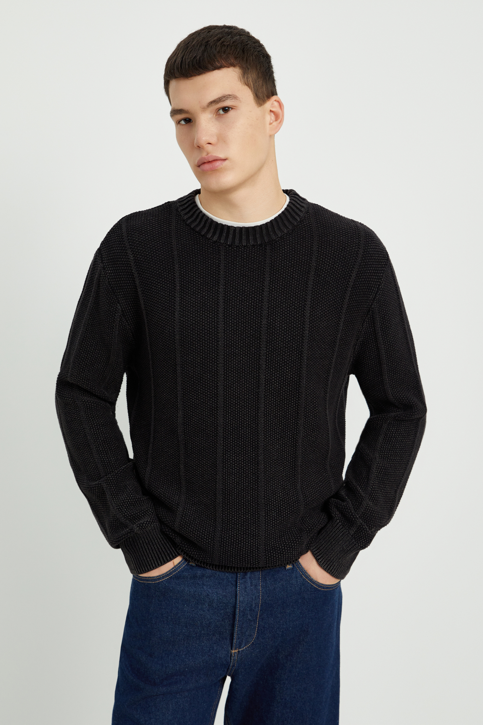 Джемпер FINN FLARE полуприлегающий, серый, арт. FWE21114