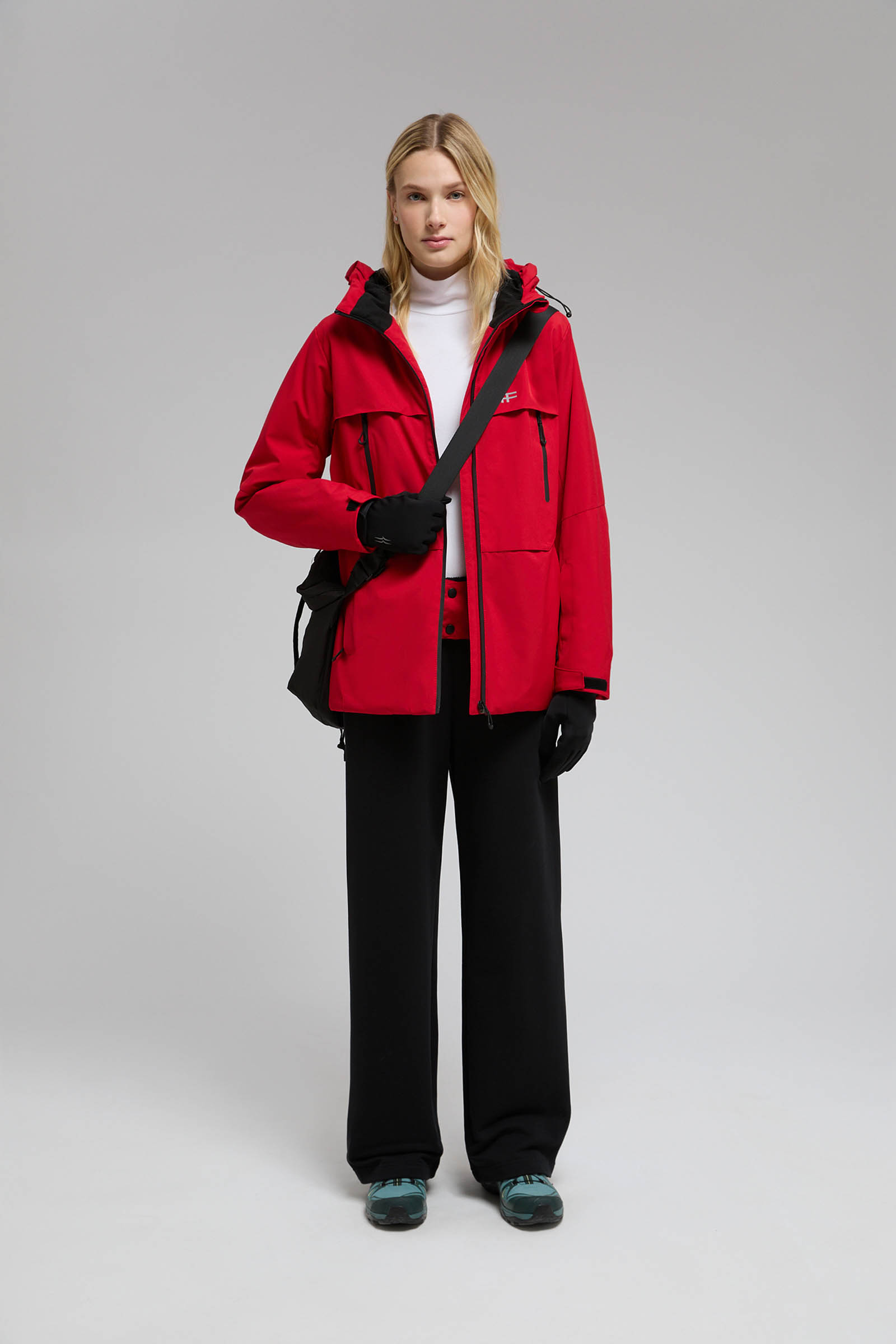 Горнолыжная куртка полуприлегающего силуэта FWE110109, цвет Красный в интернет-магазине FINN FLARE