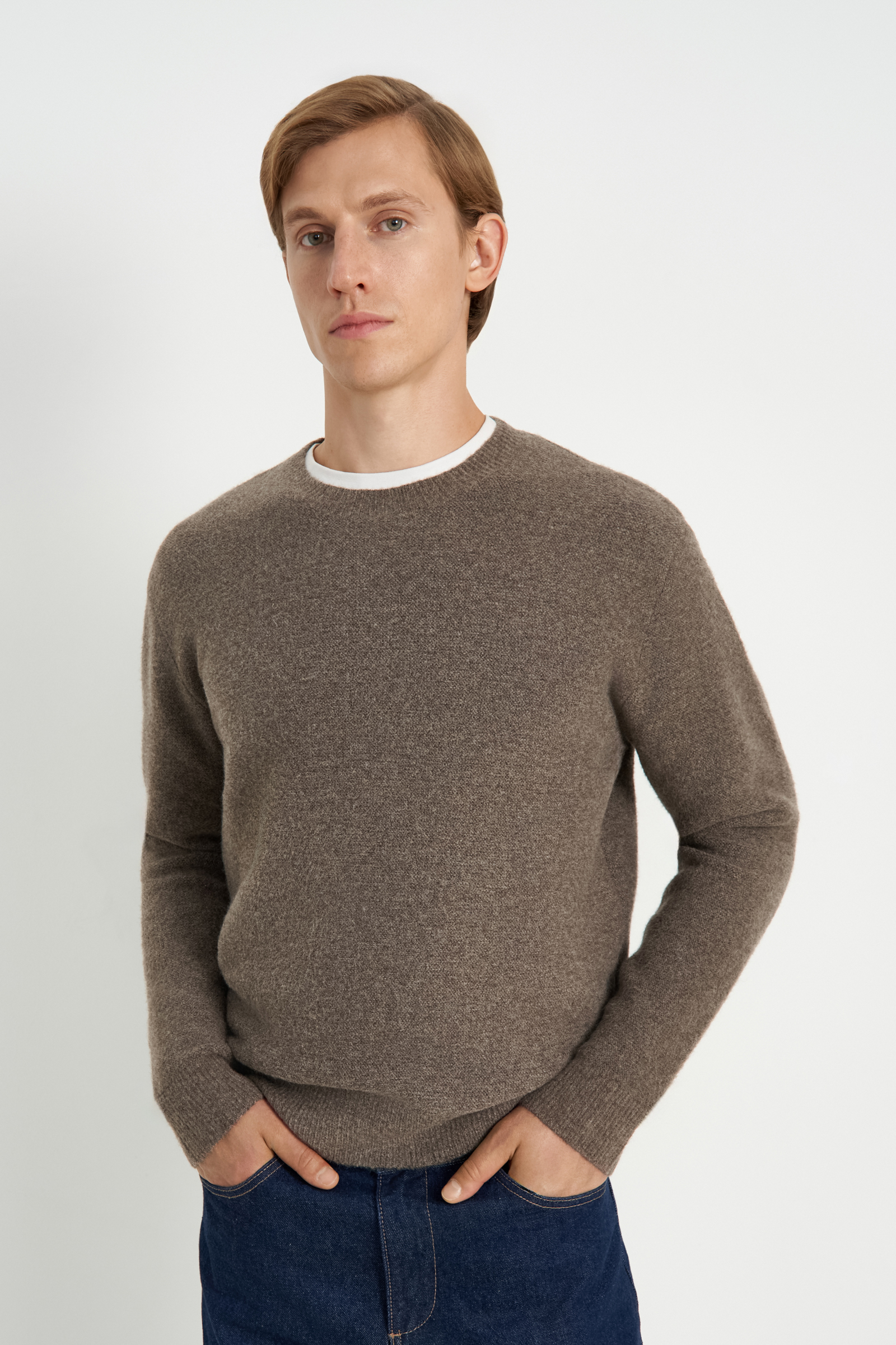 

Джемпер прямого силуэта с добавлением шерсти, 651 burro, Джемпер прямого силуэта с добавлением шерсти