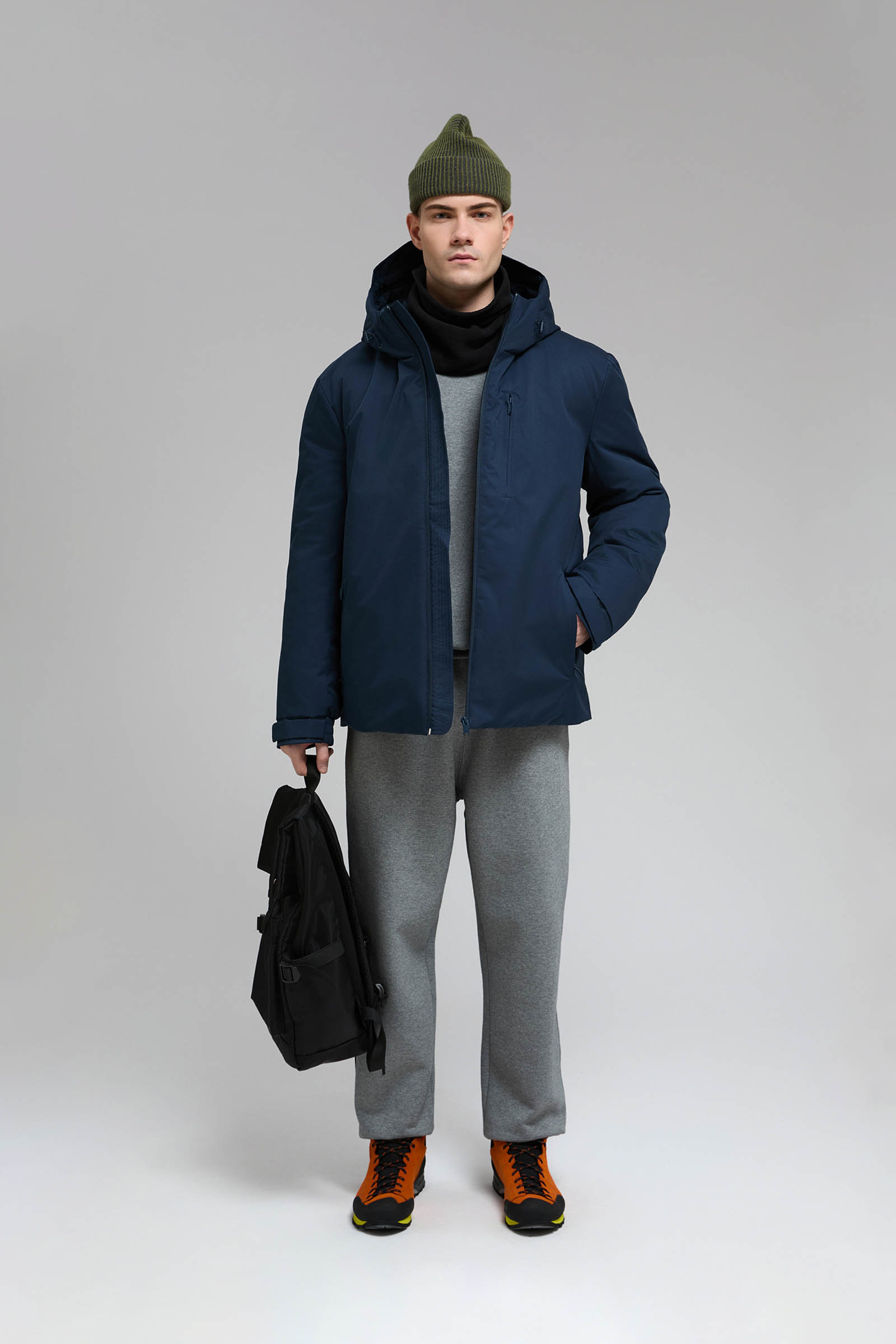 

Утепленная куртка с капюшоном, 101 cosmic blue, Утепленная куртка с капюшоном