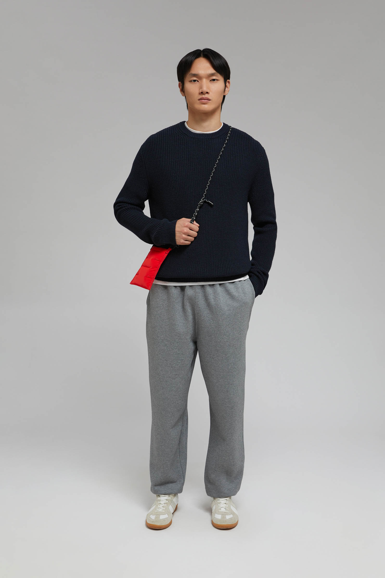 

Базовый джемпер с шерстью, 252 graphite melange, Базовый джемпер с шерстью