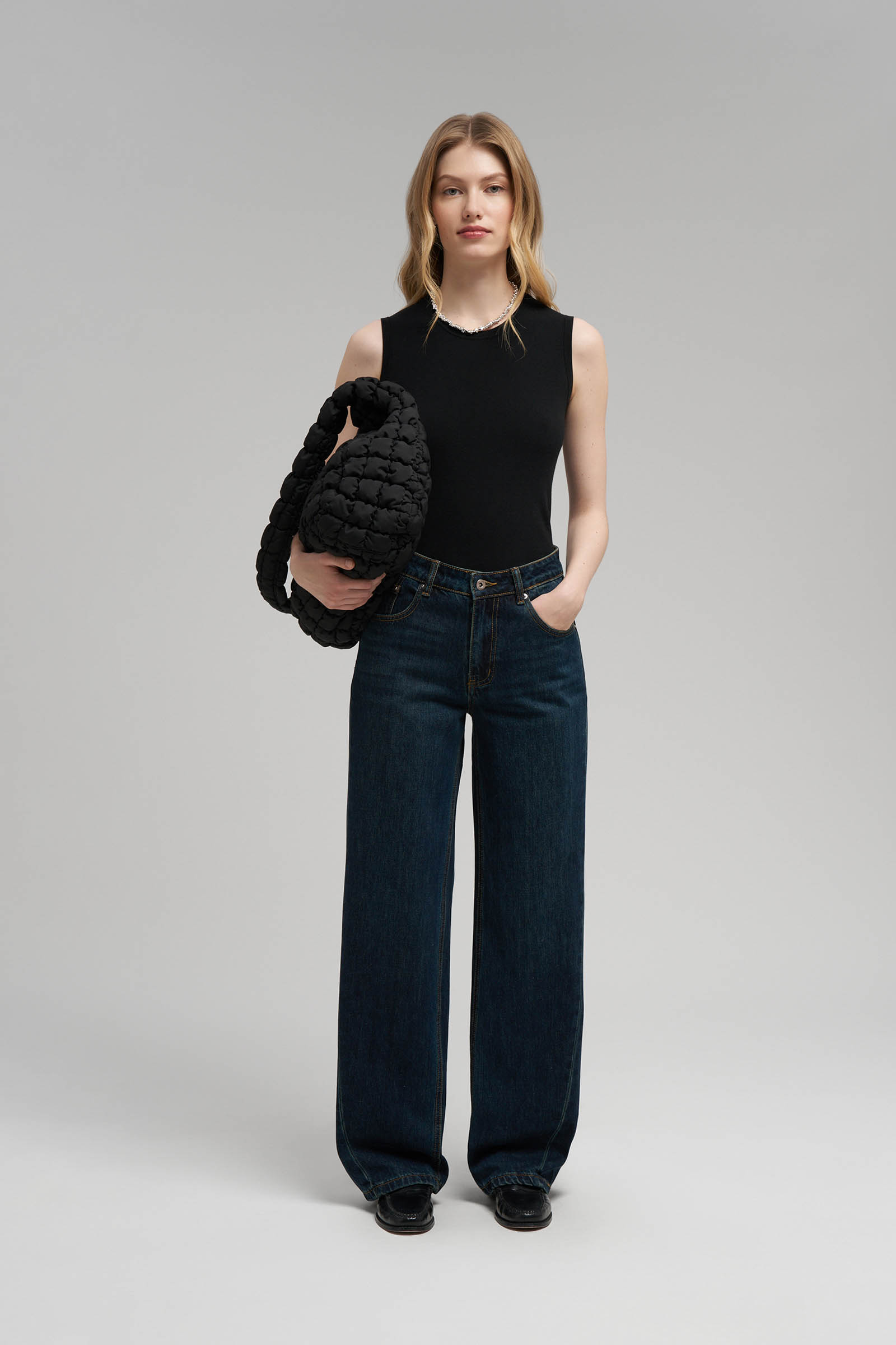 Джинсы женские FINN FLARE, 1891 deep dark denim, арт. FWF15004