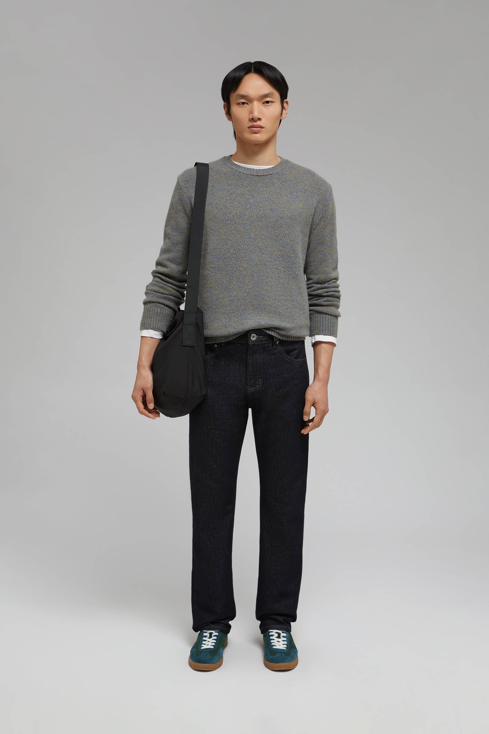 

Утепленные джинсы straight fit, 198 black blue denim, Утепленные джинсы straight fit