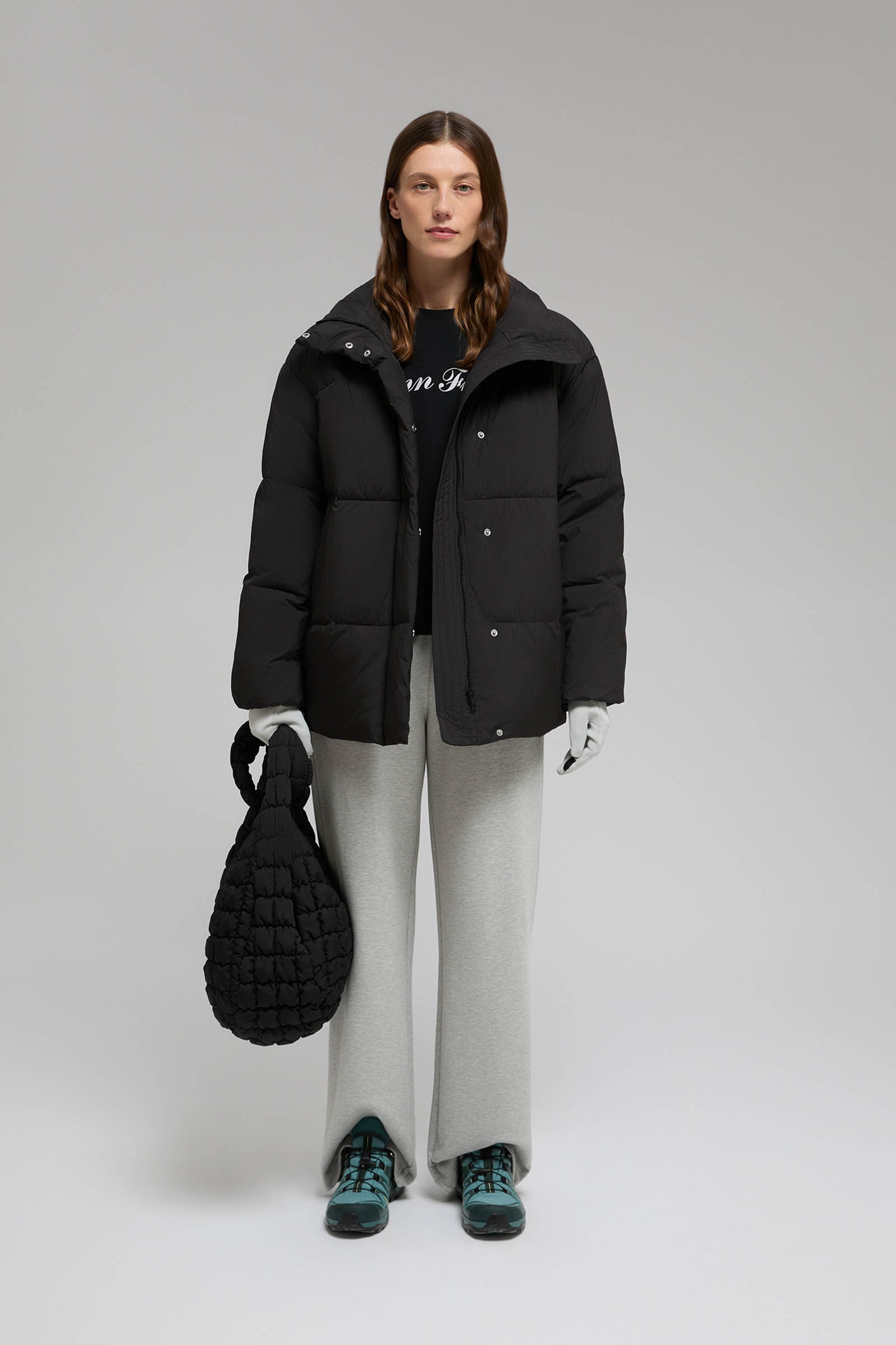 

Стеганая куртка с капюшоном, 200 black, Стеганая куртка с капюшоном