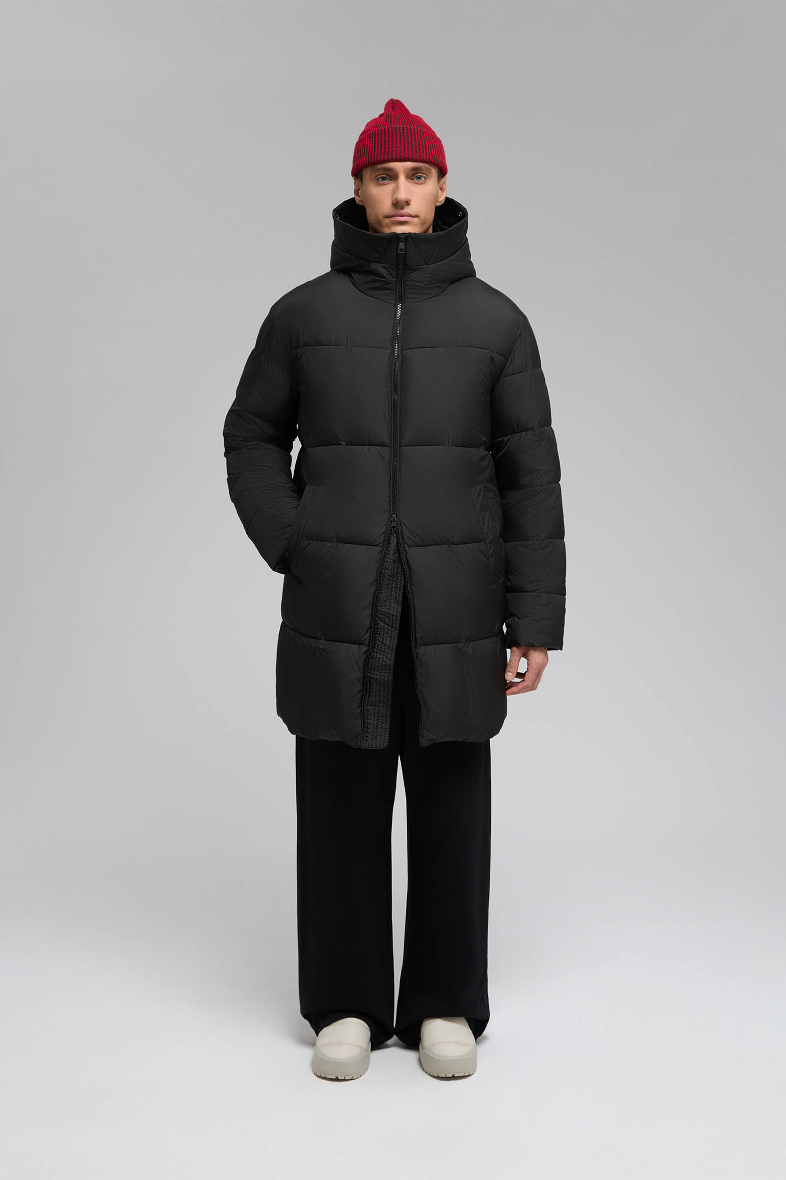 

Стеганая куртка с капюшоном и меховой опушкой, 200 black, Стеганая куртка с капюшоном и меховой опушкой