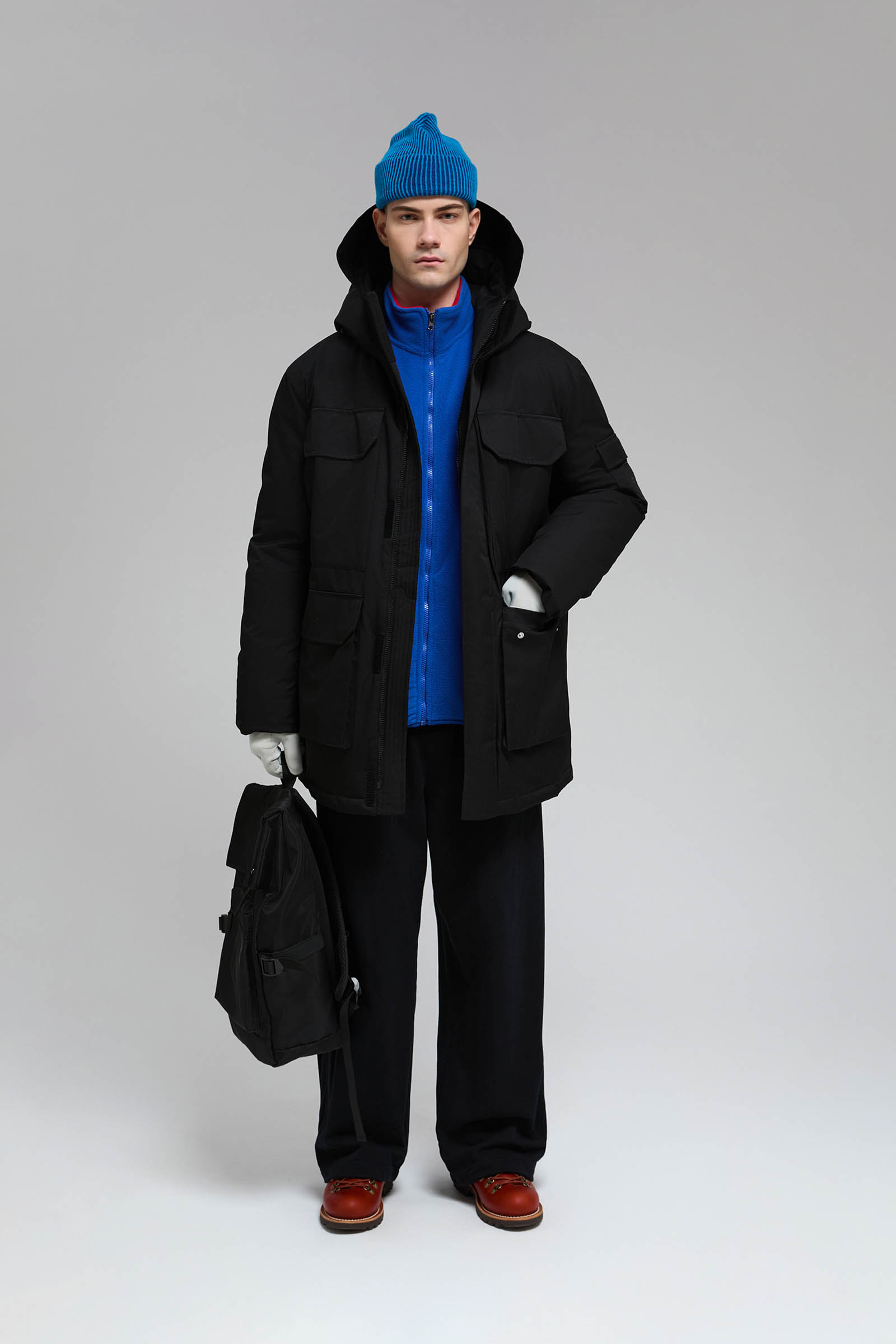 

Пуховик с натуральным пухом, 200 black, Пуховик с натуральным пухом