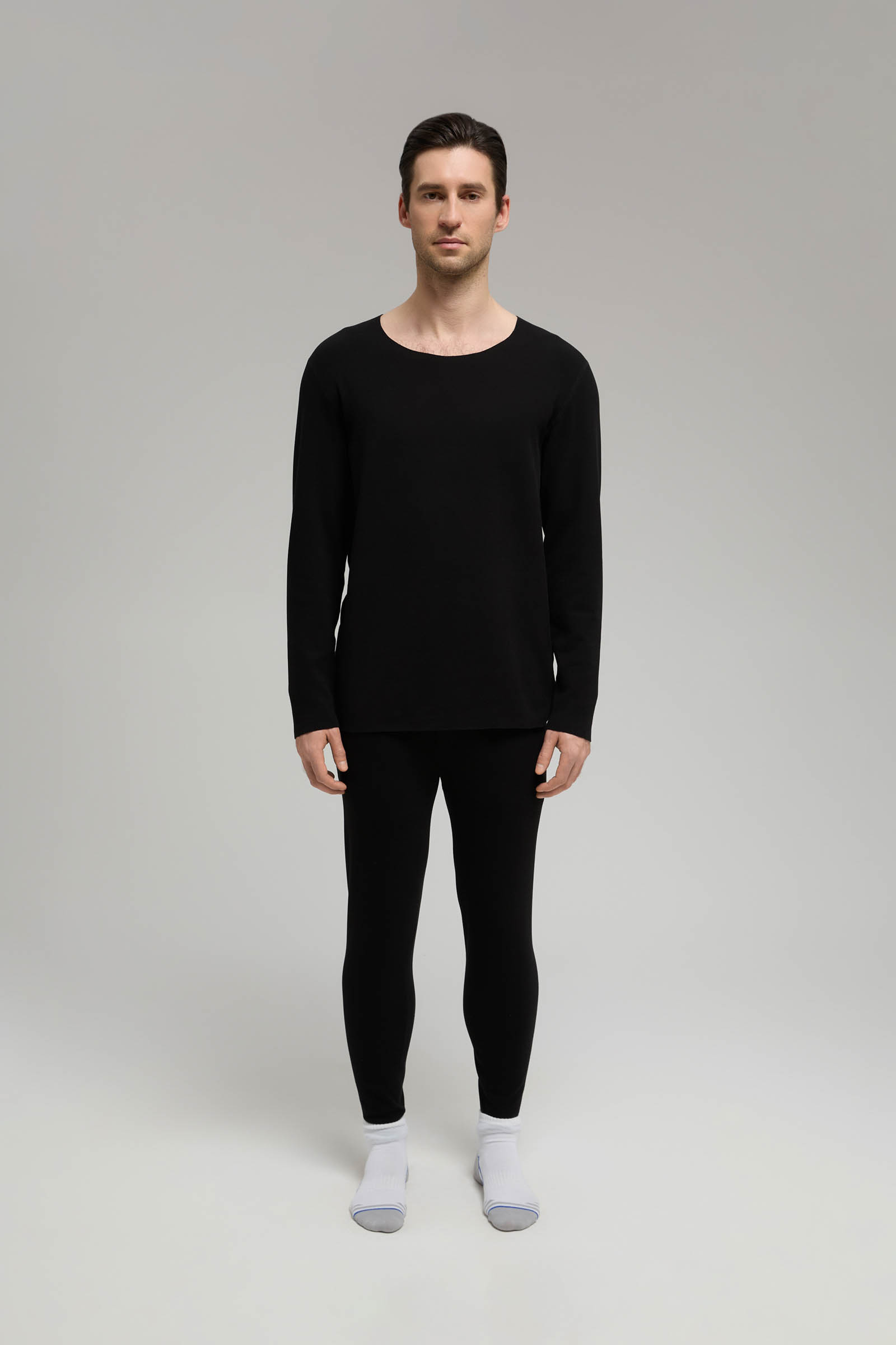 

Лонгслив-термобелье с хлопком, 200 black, Лонгслив-термобелье с хлопком