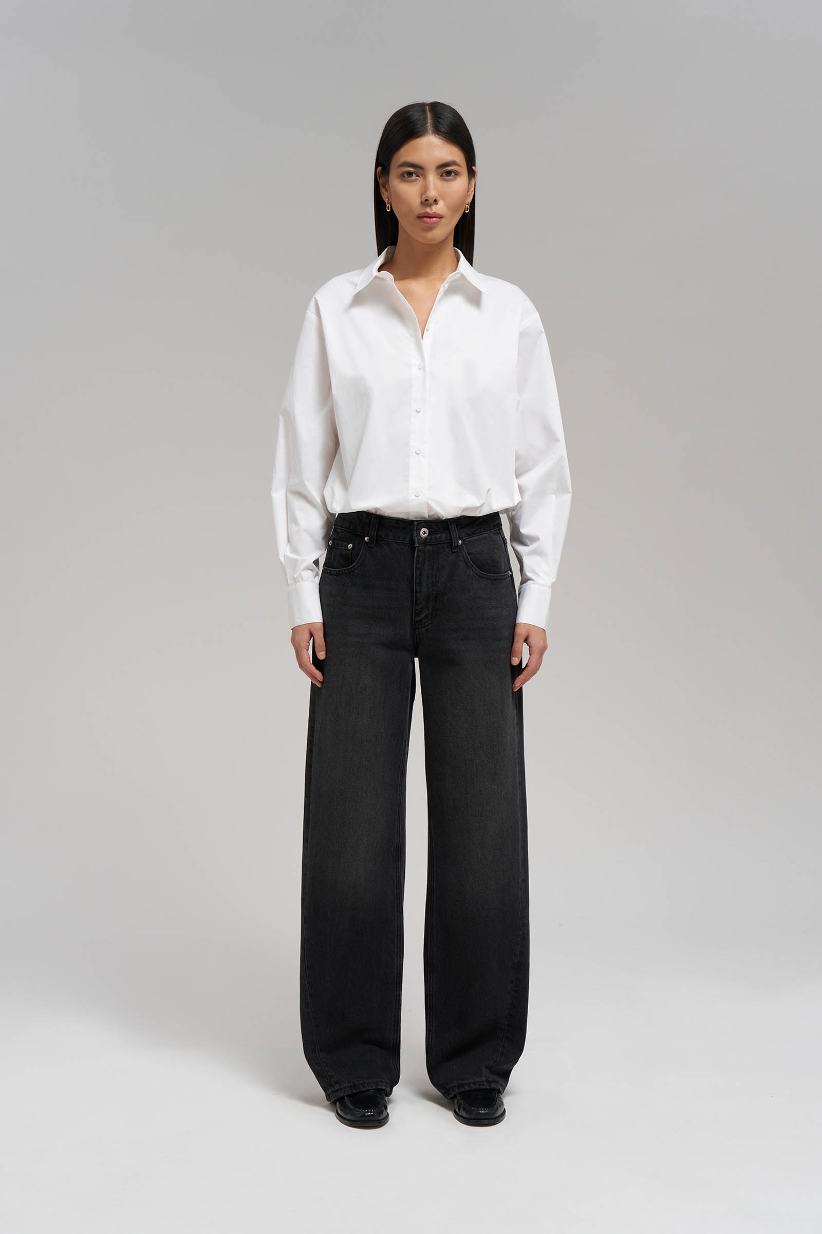 Джинсы женские FINN FLARE, 2002 dark grey denim, арт. FWF15004