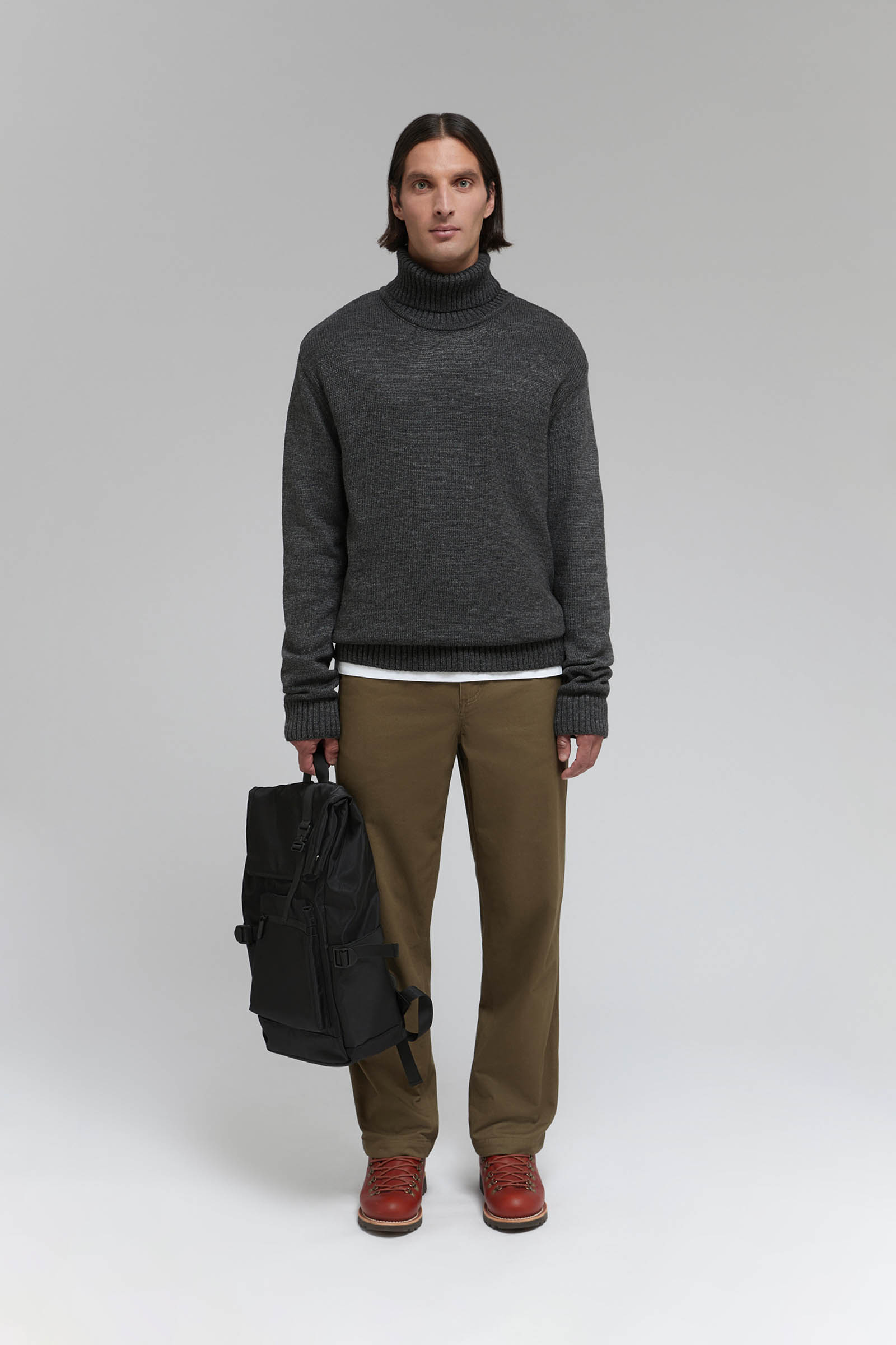 Мужской свитер Finn Flare, 202 graphite, арт. FWF21103