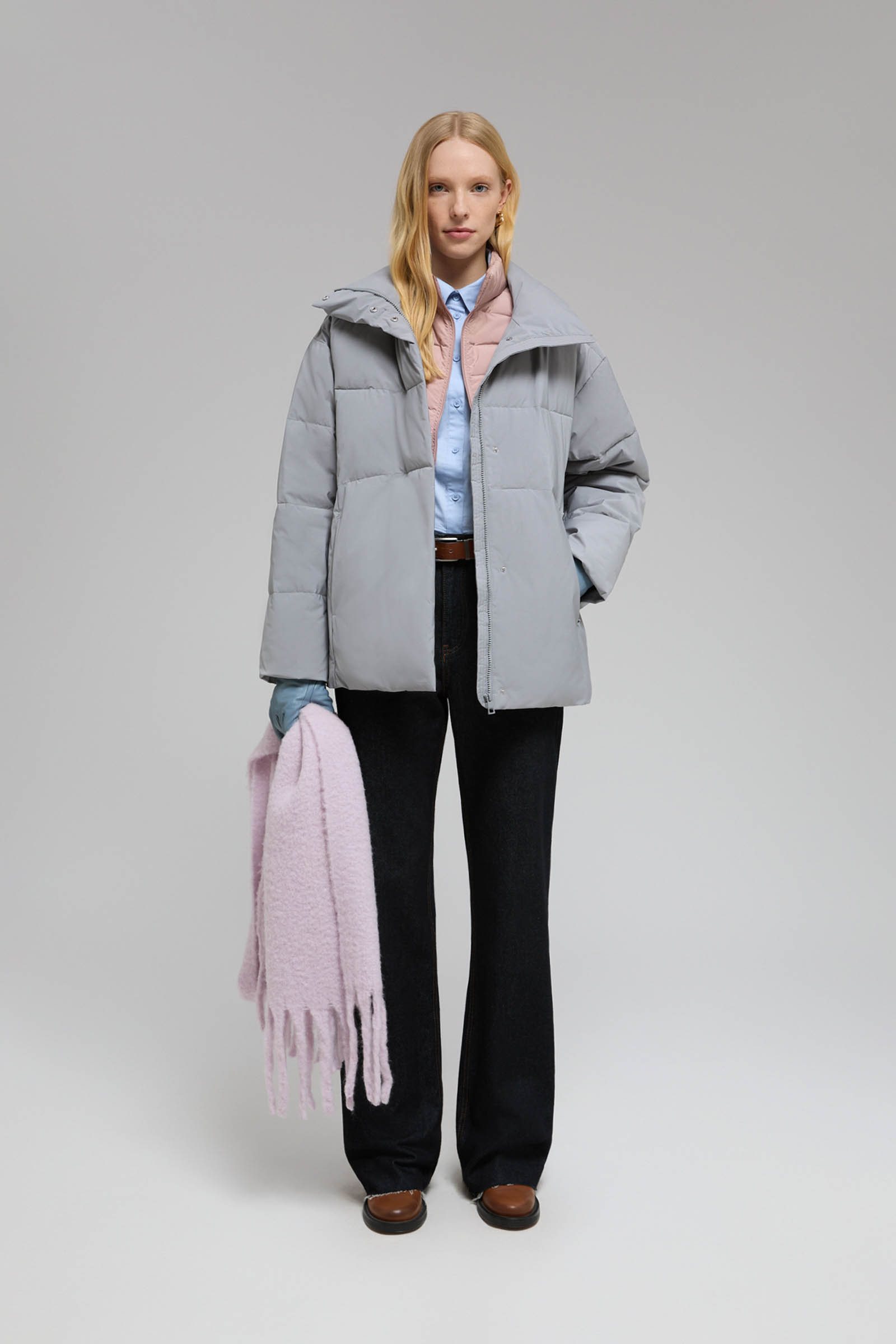 

Куртка oversize силуэта с капюшоном, 228 alloy, Куртка oversize силуэта с капюшоном