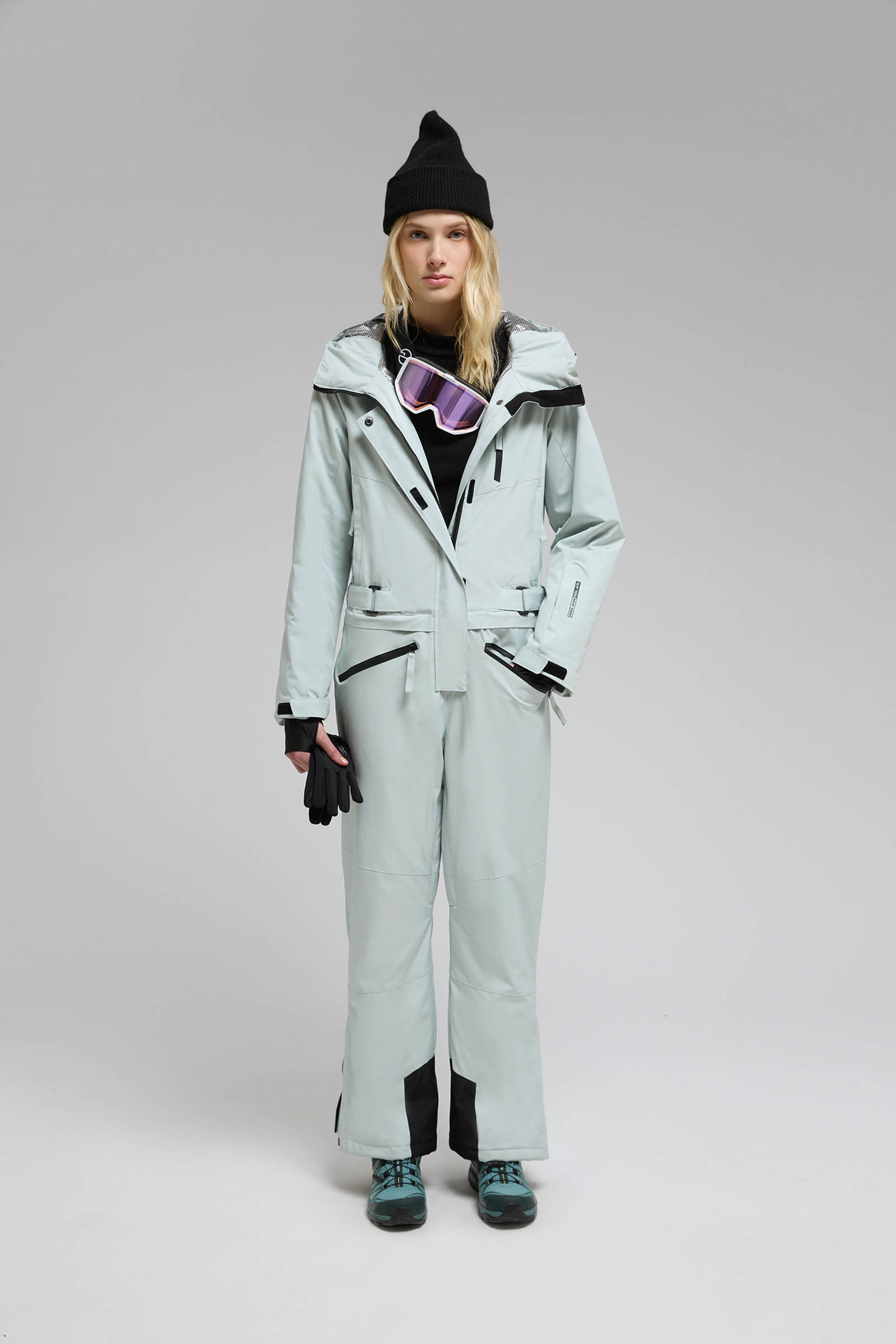 

Горнолыжный комбинезон с капюшоном, 536 sea foam, Горнолыжный комбинезон с капюшоном