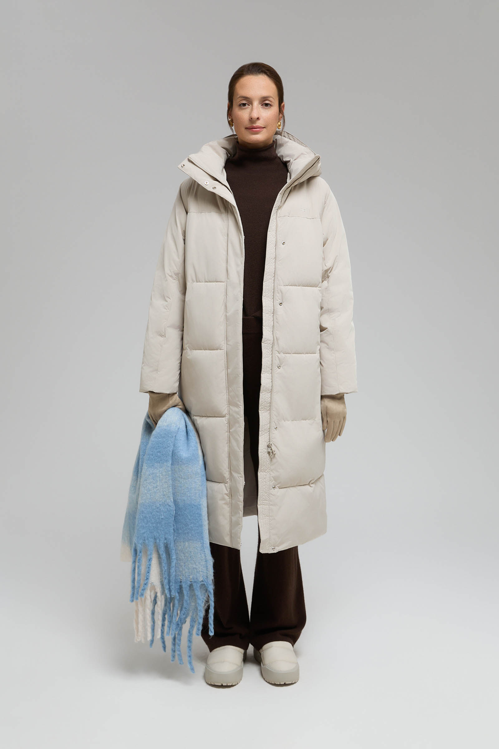 Утепленное стеганое пальто с капюшоном FINN FLARE, 713 grain, арт. FWF11004