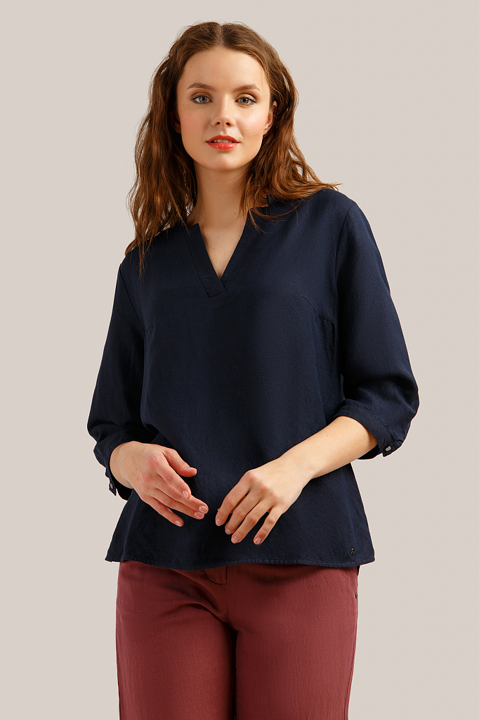 

блузка женская, Темно-синий, блузка женская