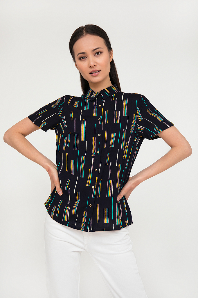 

блузка женская, Темно-синий, блузка женская