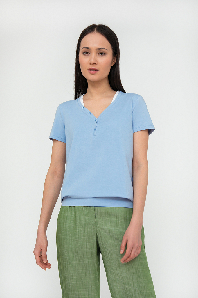 

футболка женская, Голубой, футболка женская