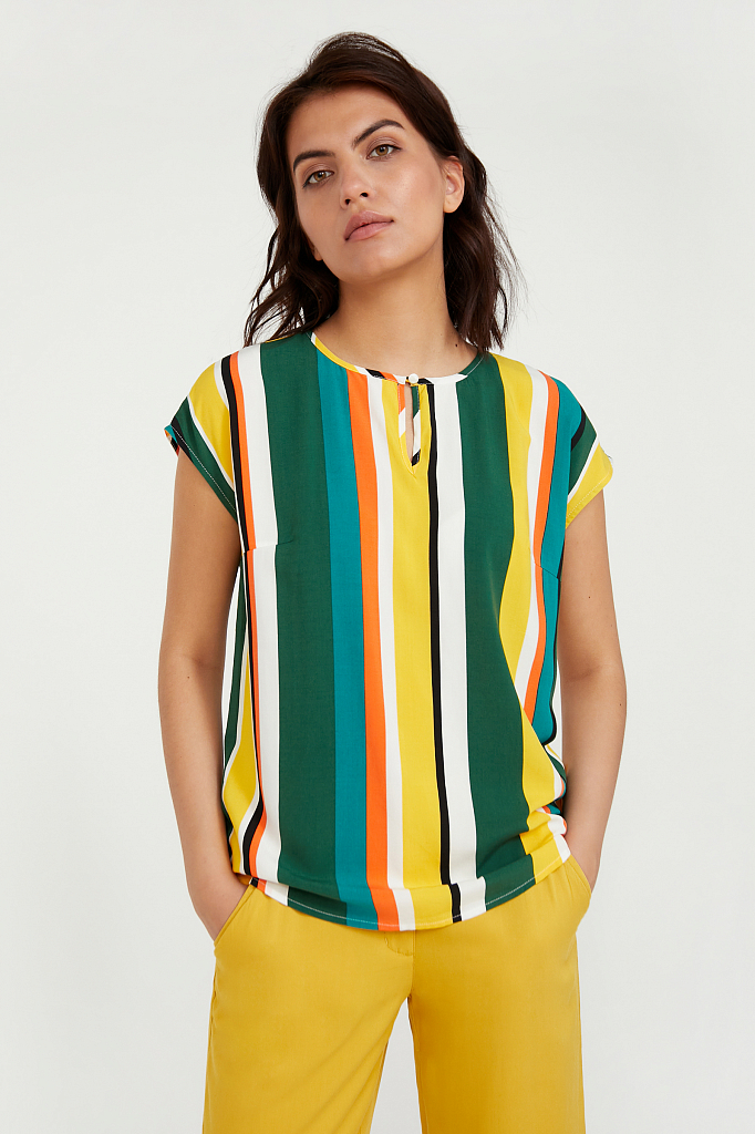 

блузка женская, Светло-желтый, блузка женская