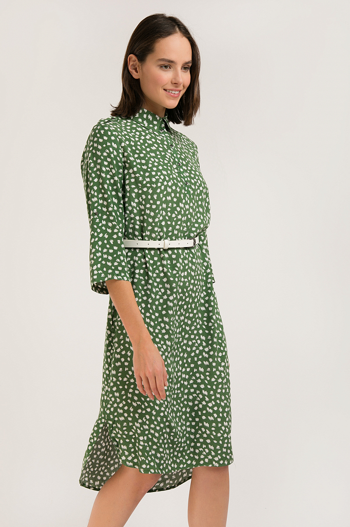 платье женское Finn-Flare зеленого цвета
