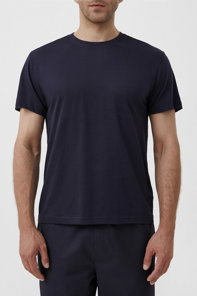 футболка мужская Finn-Flare темно-синий S21-21042C 