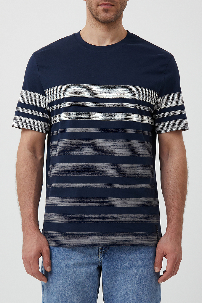 футболка мужская Finn-Flare темно-синий S21-22030 