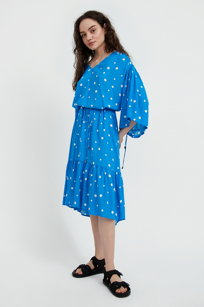 

Платье миди в горох Finn-Flare, Платье миди в горох