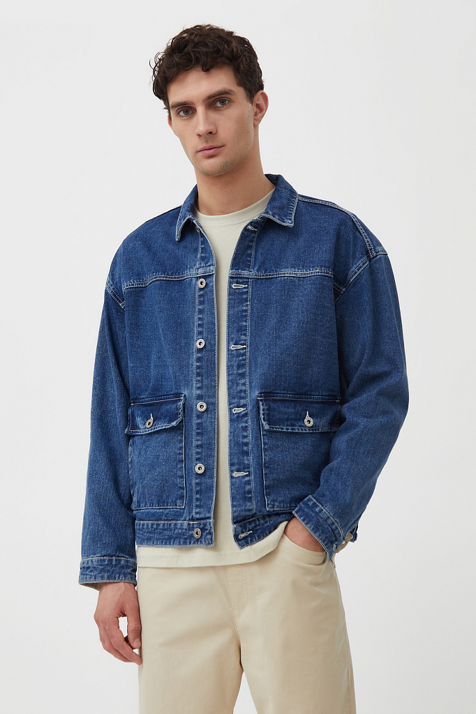 куртка мужская Finn-Flare синего цвета