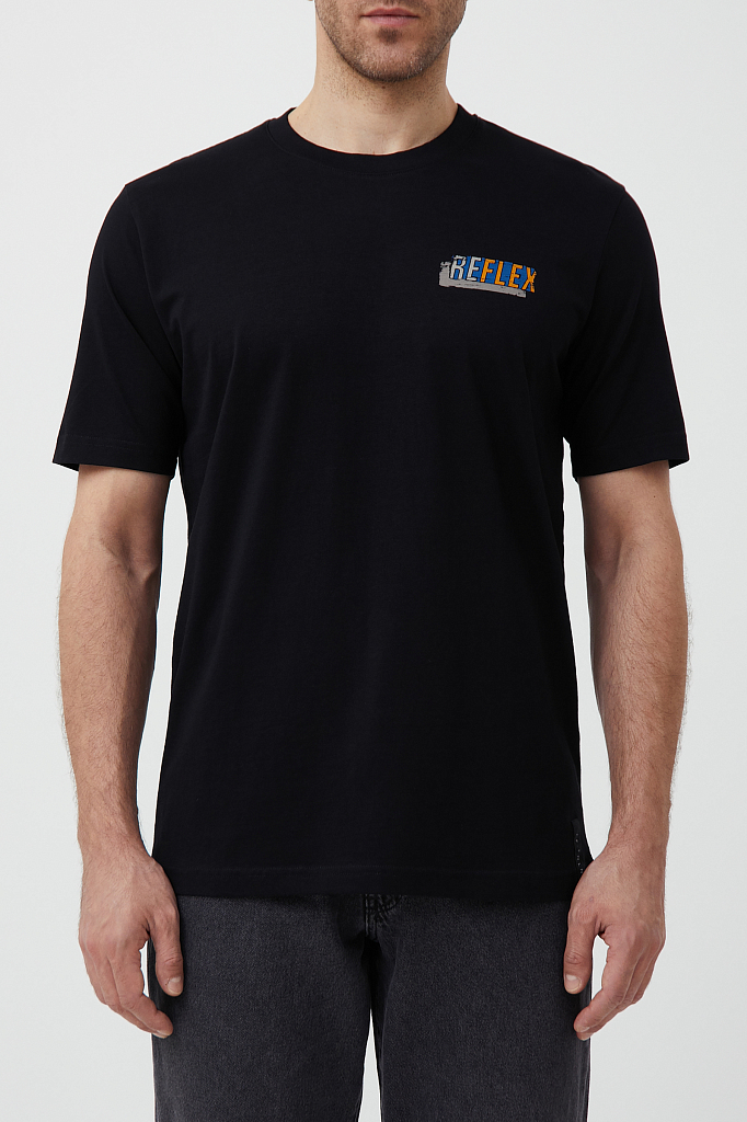 футболка мужская Finn-Flare черный S21-42014 