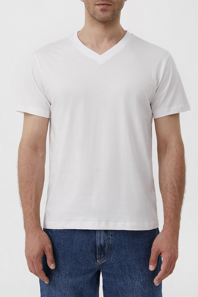 футболка мужская Finn-Flare белый S21-21043C 