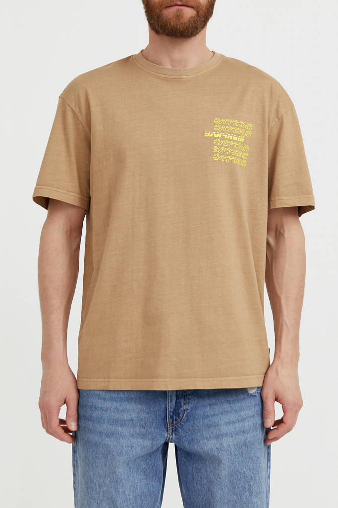 футболка мужская Finn-Flare цвет корица