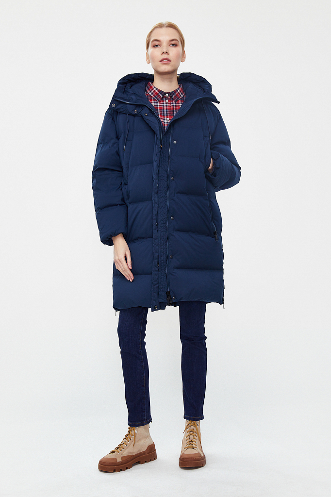 

Пальто женское, Темно-синий, Пальто женское