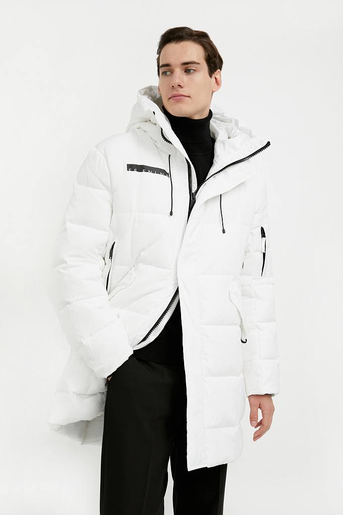 пальто мужское Finn-Flare белый W20-61001 