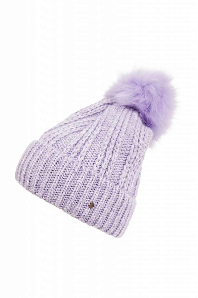 

шапка женская, Сиреневый, шапка женская