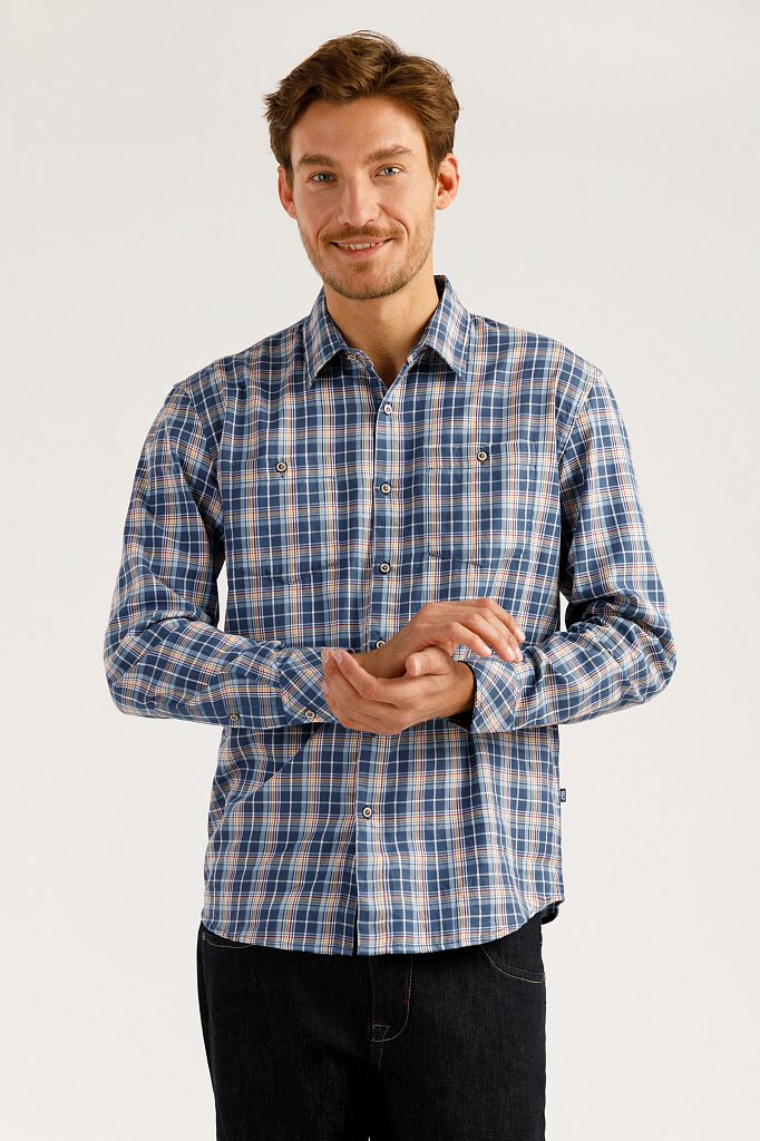 Рубашка мужская, Модель A19-22026, Фото №1