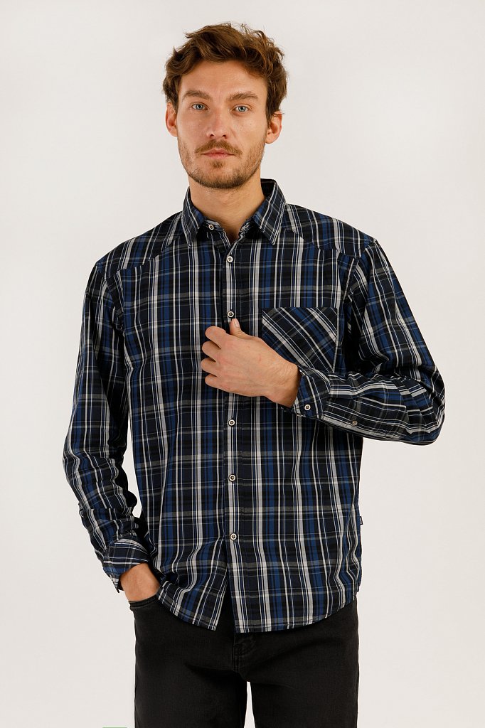 Рубашка мужская, Модель A19-22037, Фото №1