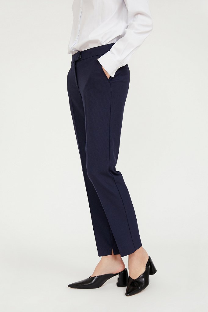 Классические прямые женские брюки со стрелками, Модель A20-11084, Фото №3