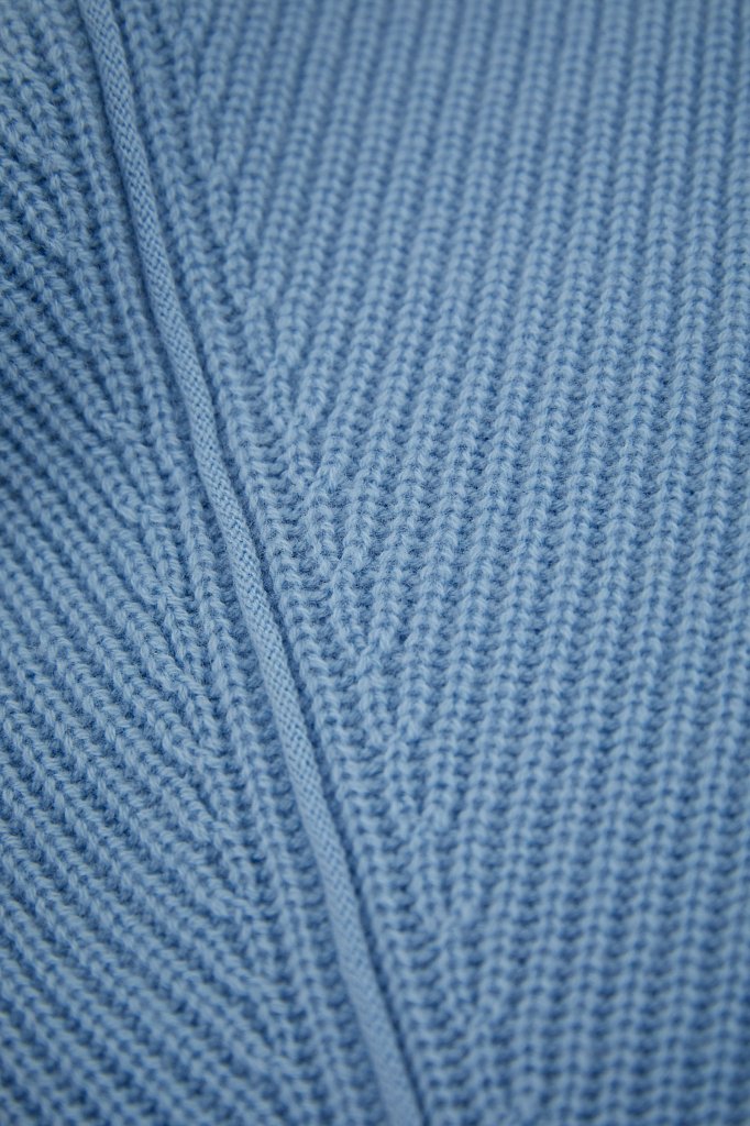 Свободный женский свитер с шерстью и кашемиром, Модель A20-11133, Фото №5