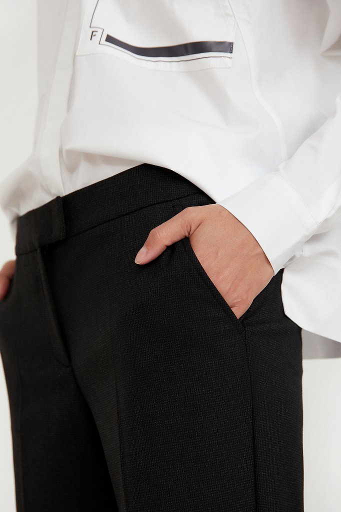 Классические прямые женские брюки со стрелками, Модель A20-11084, Фото №5