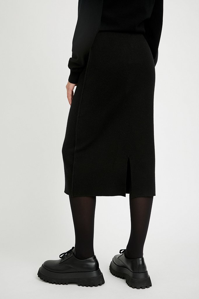 Трикотажная женская юбка с шерстью, Модель A20-12117, Фото №5