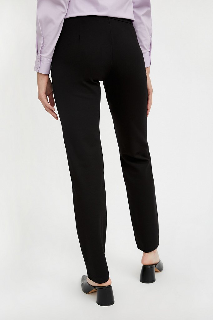 Классические женские брюки прямого кроя с вискозой, Модель A20-32047, Фото №4