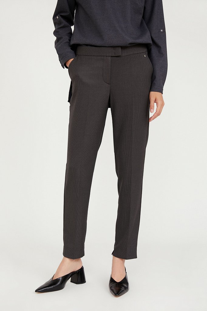 Классические прямые женские брюки со стрелками, Модель A20-11084, Фото №2