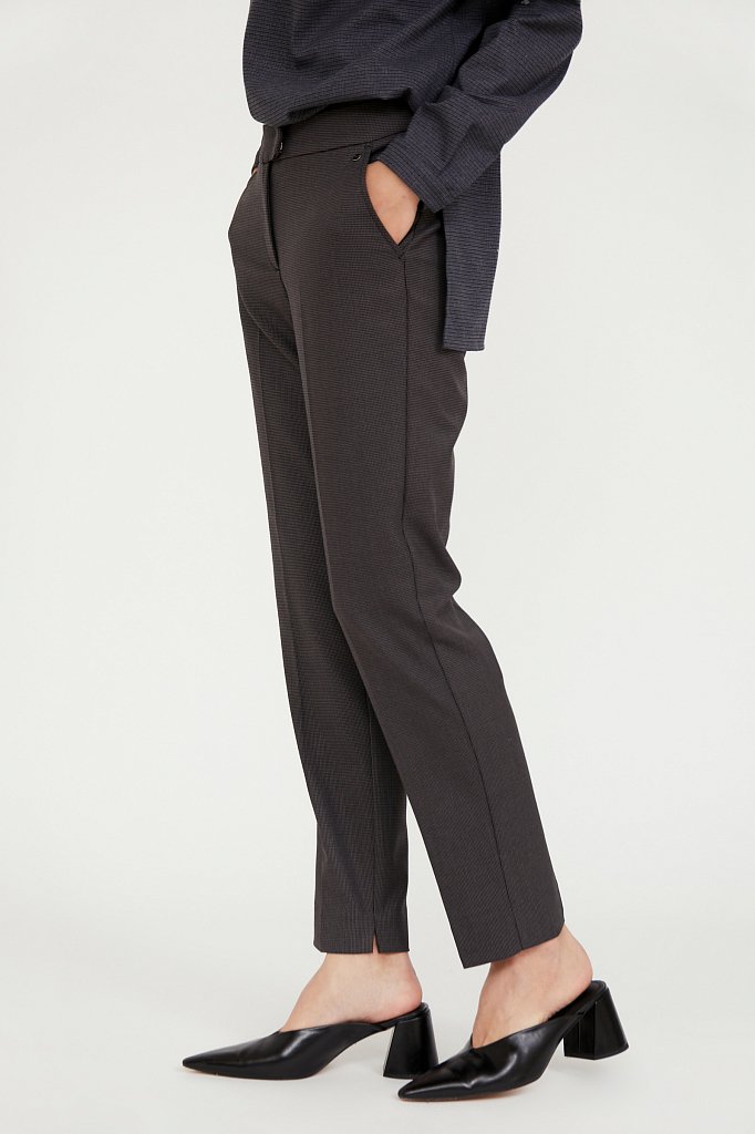 Классические прямые женские брюки со стрелками, Модель A20-11084, Фото №3