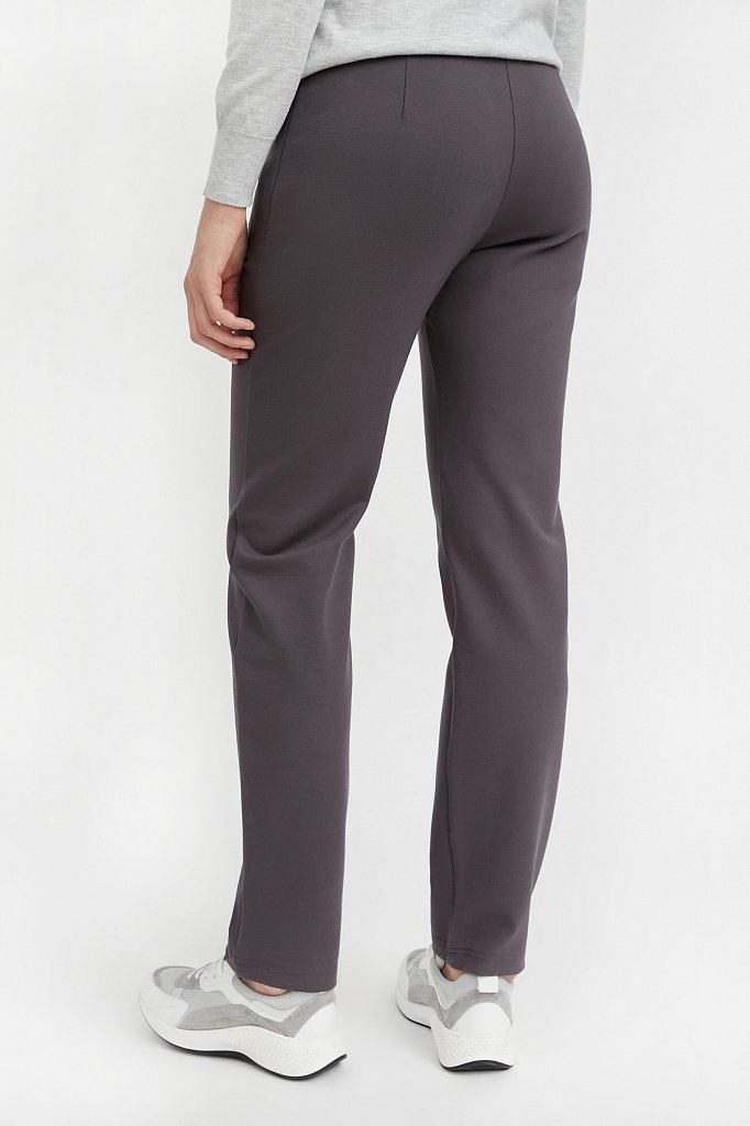 Классические женские брюки прямого кроя с вискозой, Модель A20-32047, Фото №4
