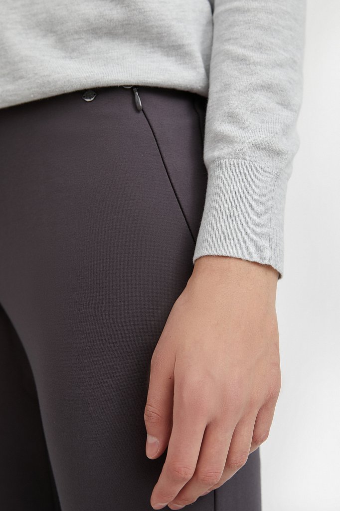 Классические женские брюки прямого кроя с вискозой, Модель A20-32047, Фото №5