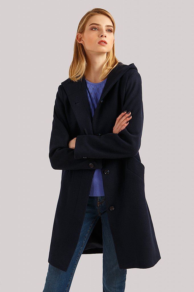 Пальто женское, Модель B19-11088, Фото №1