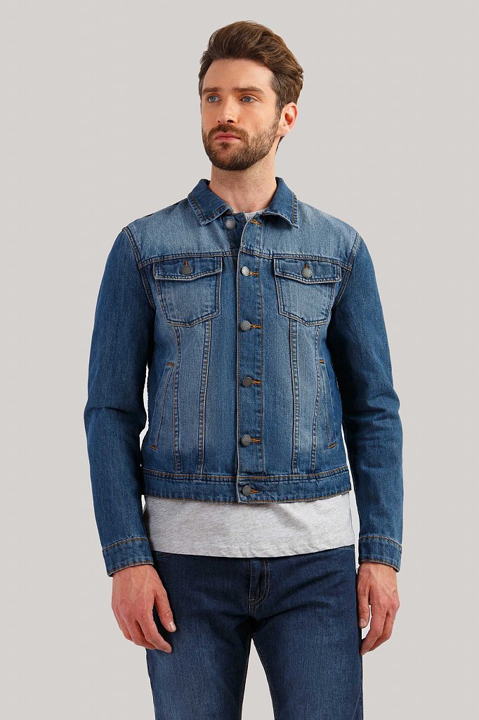 Куртка джинсовая мужская, Модель B19-25000, Фото №1